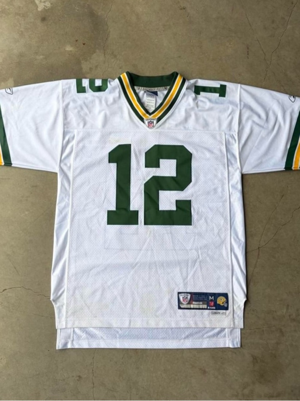 Y2K NFL Reebok Aaron Rodgers Away Jersey Green Bay Packers Stitched